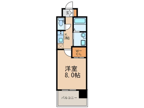 ギャラクシ－博多駅前の物件間取画像